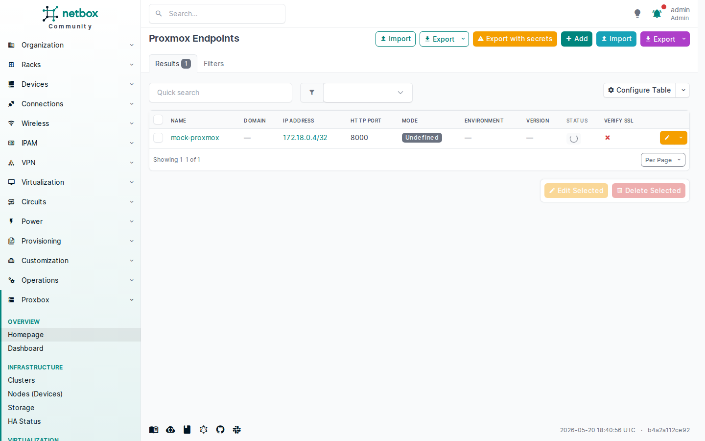Proxmox Endpoints